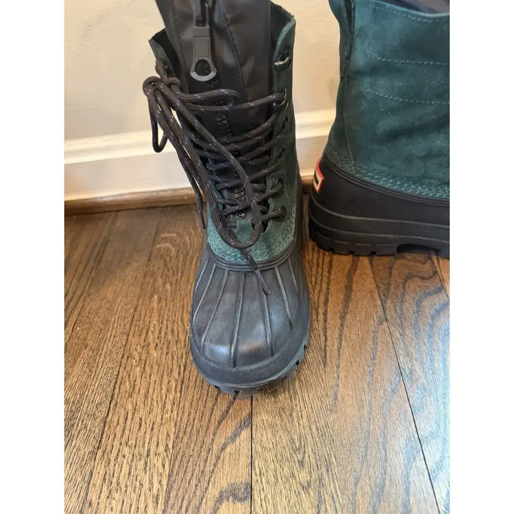 Hunter Skylar Waterproof Boot Green/black Women's Sz 7 $225